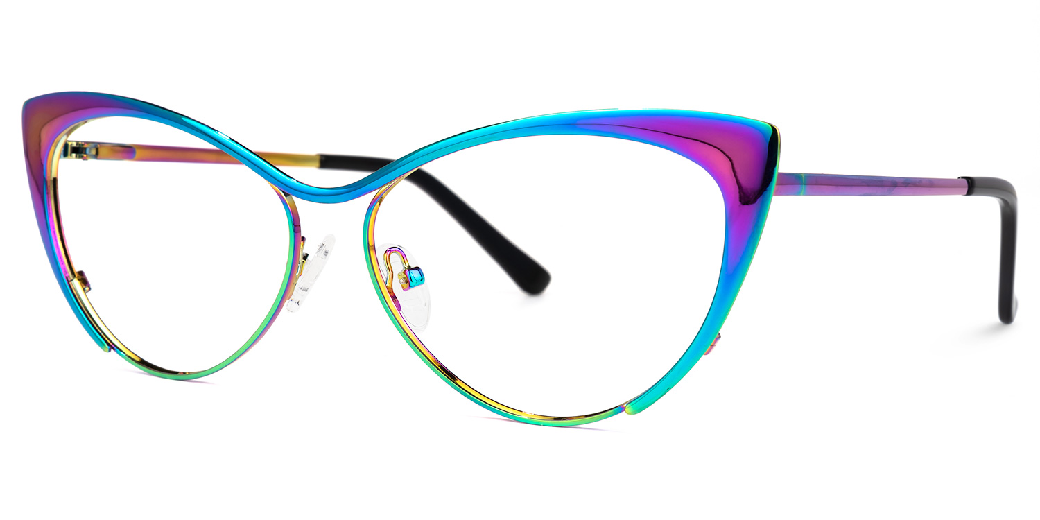 Ellen Cateye Iridescent Glasses1