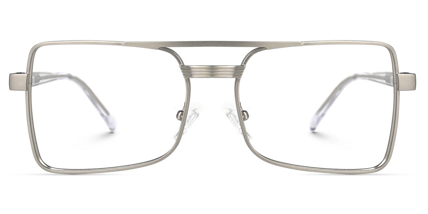 Paulina Aviator Silver Glasses | ZEELOOL UK0