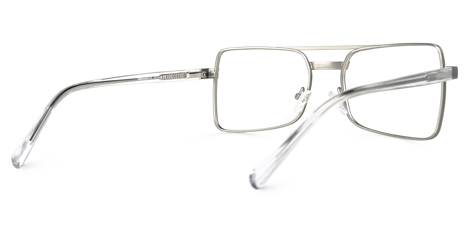 Paulina Aviator Silver Glasses | ZEELOOL UK2