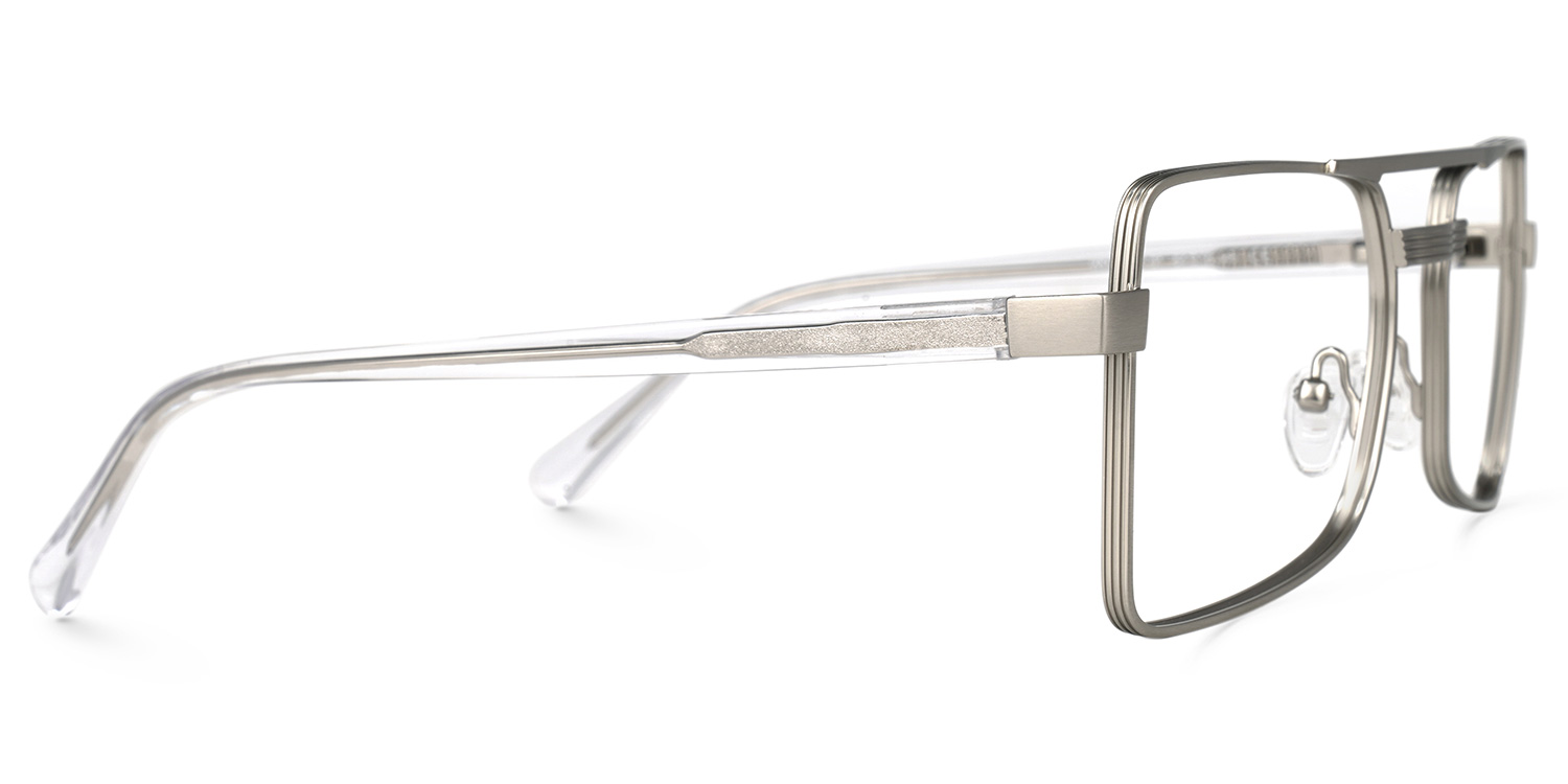 Paulina Aviator Silver Glasses | ZEELOOL UK3