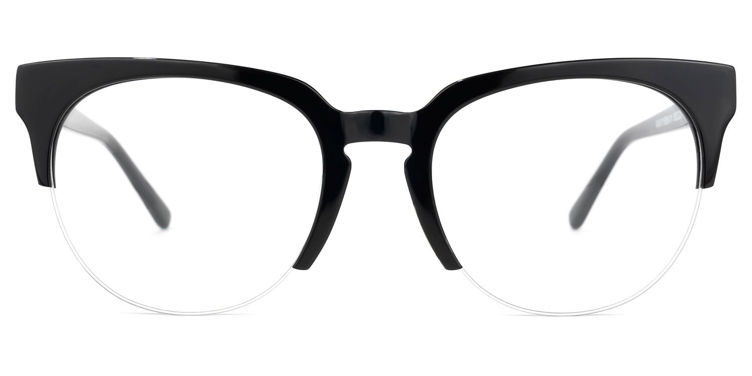 Coulter Browline Black Glasses | ZEELOOL UK0