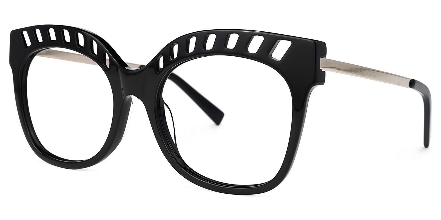 Francisco Square Black Glasses | ZEELOOL UK1