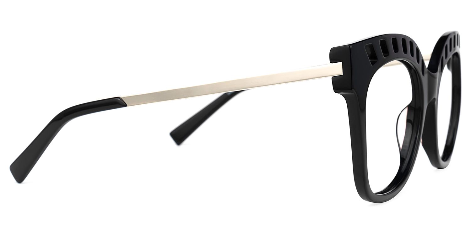 Francisco Square Black Glasses | ZEELOOL UK2