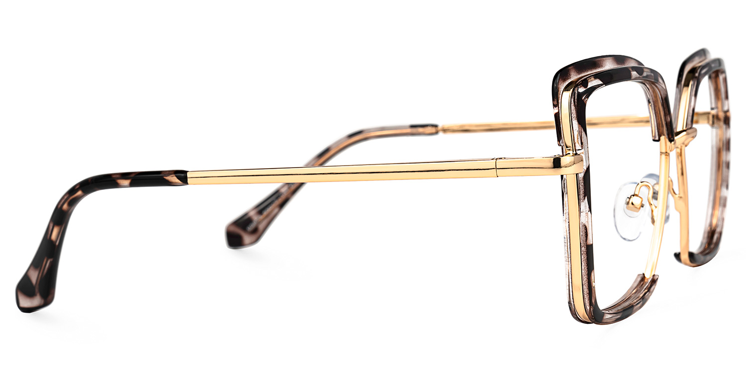 Cordaro Square Clear Tortoise Shell Glasses3