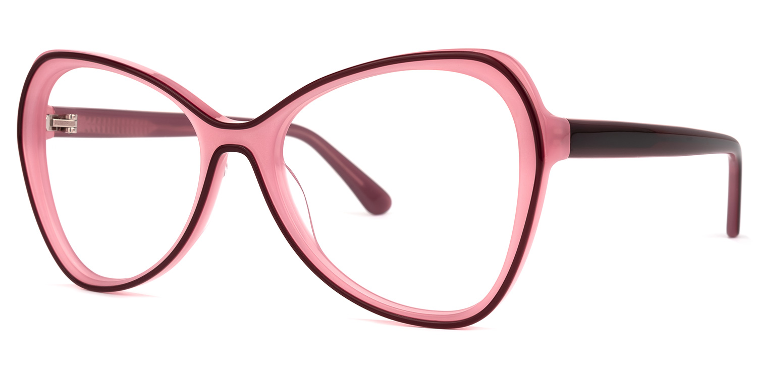 Margarita Geometric Pink Glasses1