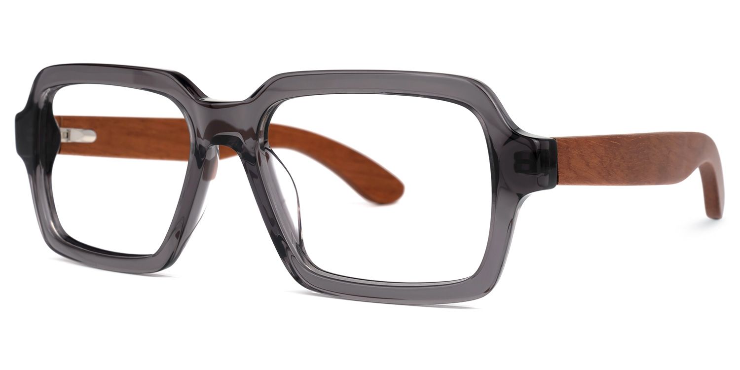 Cassells Square Gray Glasses | ZEELOOL UK1