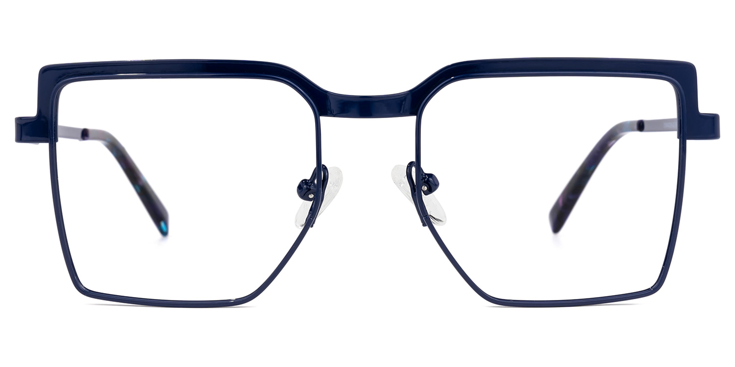 Jubilee Square Dark-Blue Glasses | ZEELOOL UK0