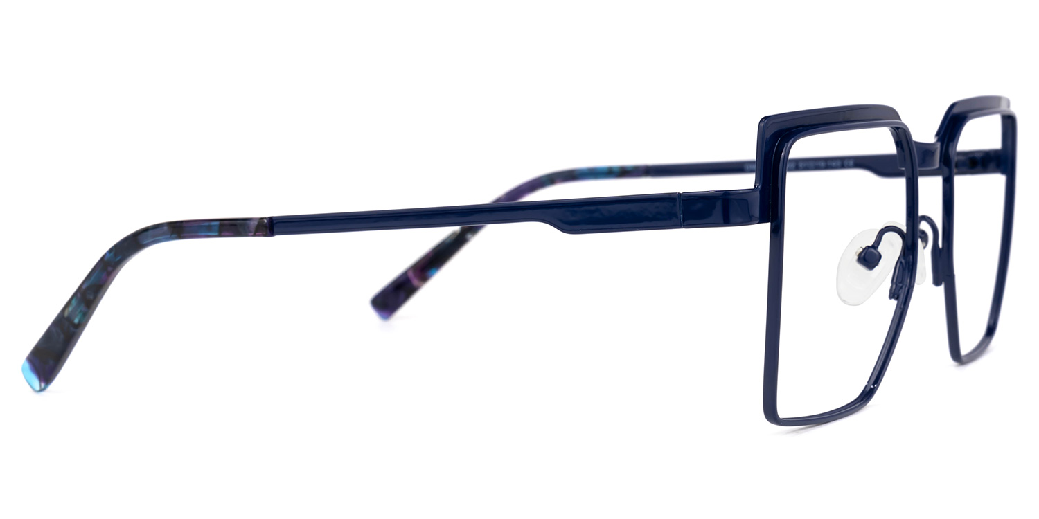 Jubilee Square Dark-Blue Glasses | ZEELOOL UK3
