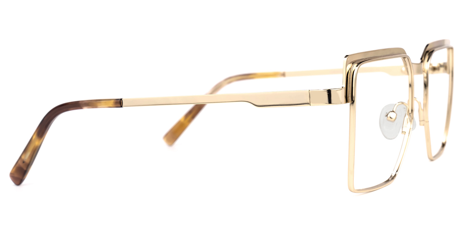 Jubilee Square Gold Glasses | ZEELOOL UK3