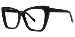 Shanell Butterfly Black Glasses1