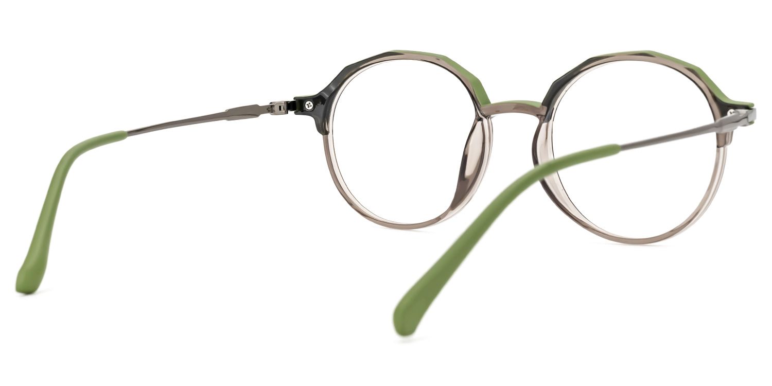 Meyko Round Green Glasses | ZEELOOL UK3