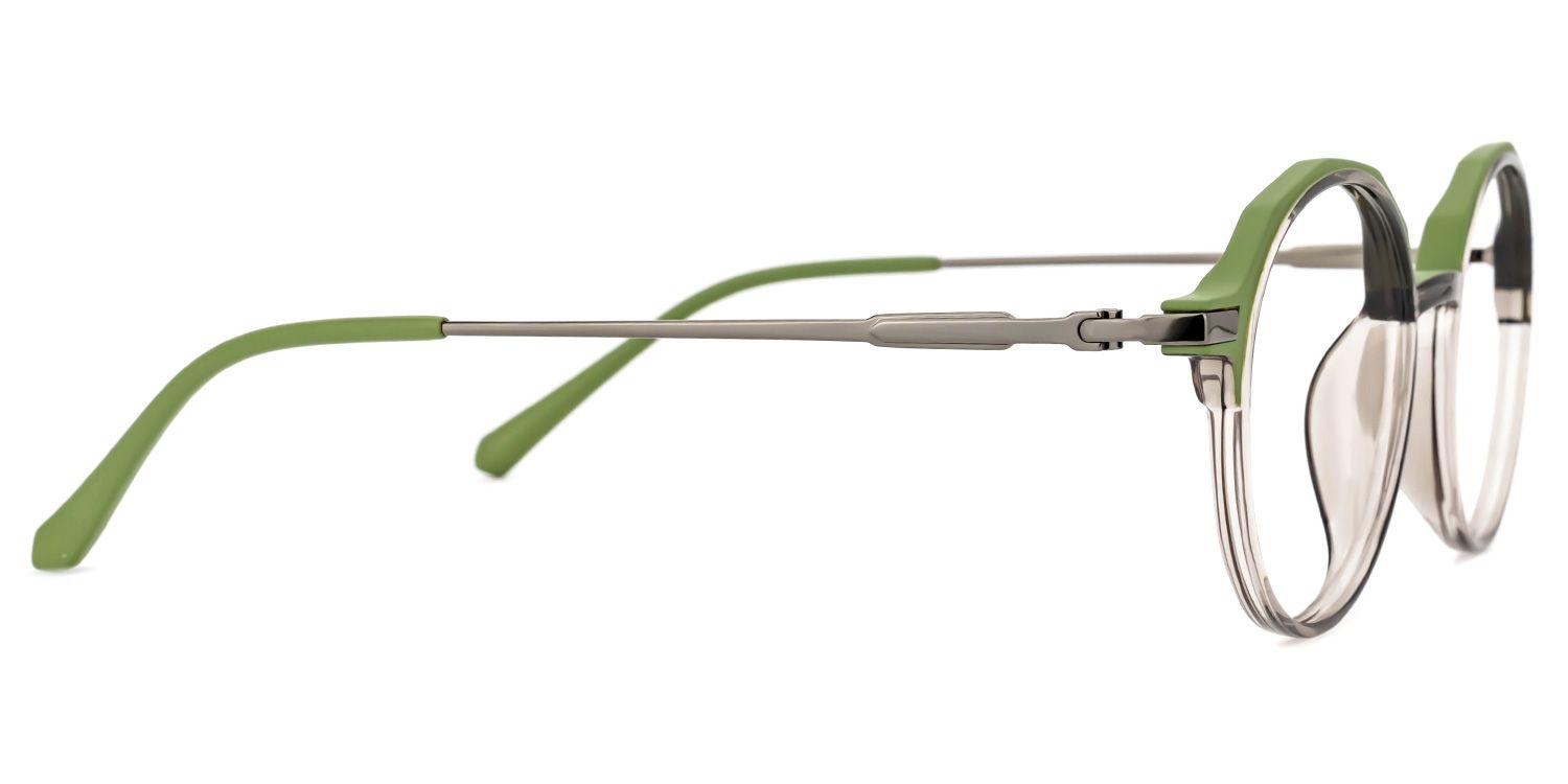 Meyko Round Green Glasses | ZEELOOL UK2