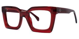 Lobo Square Red Glasses1