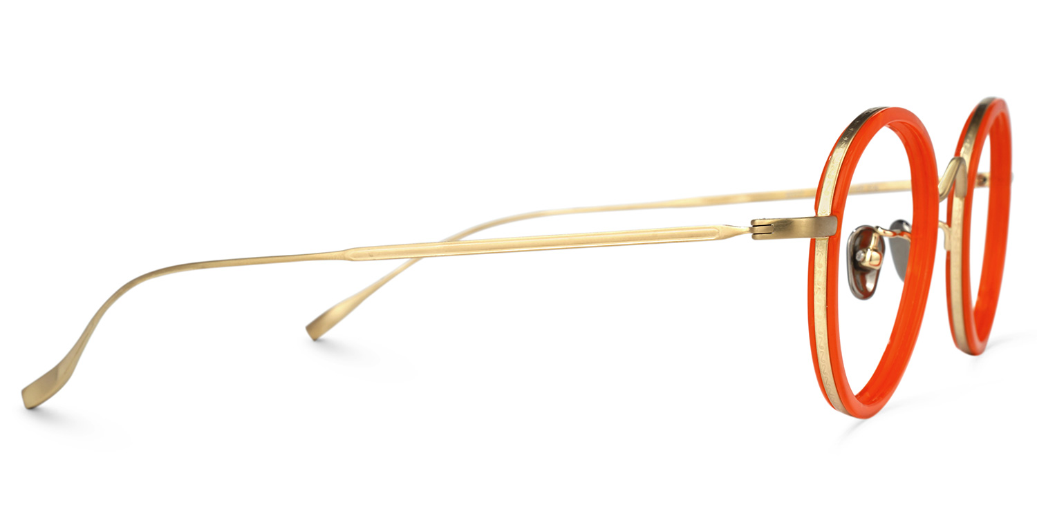 Tikeysha Round Orange Glasses3