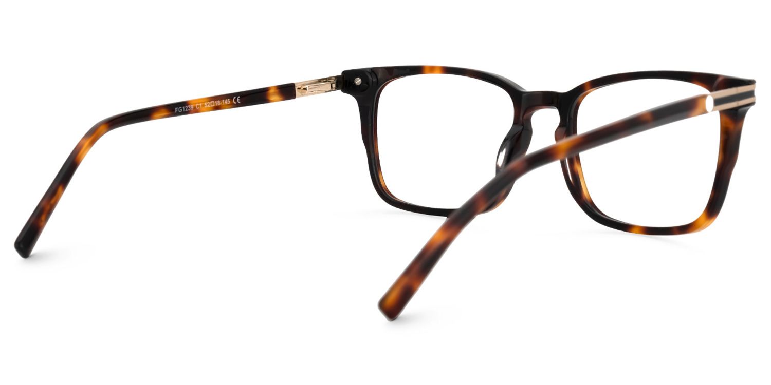 Kornelia Square Tortoise Glasses | ZEELOOL UK2