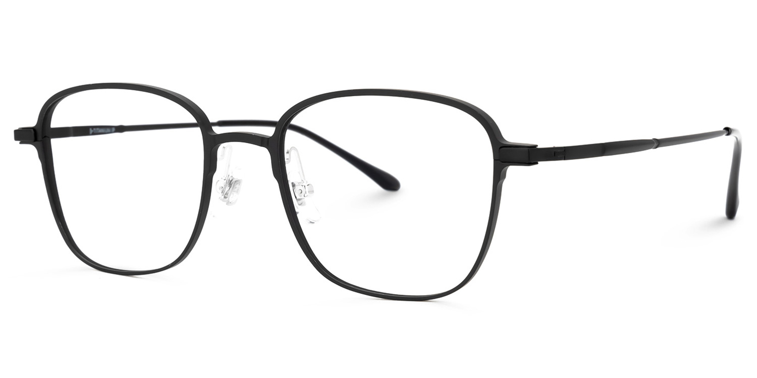 Myrna Square Black Glasses | ZEELOOL UK1