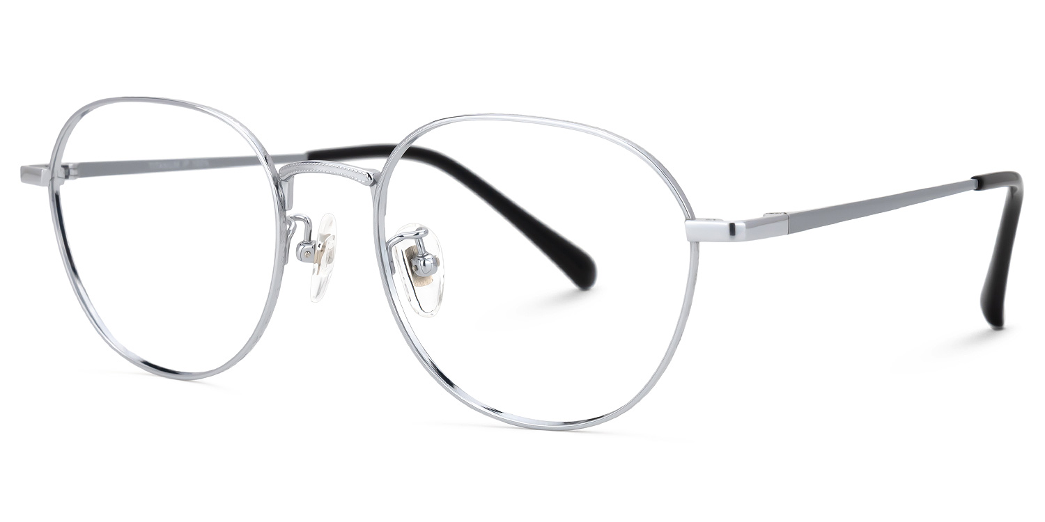 Vasquez Geometric Silver Glasses | ZEELOOL UK1