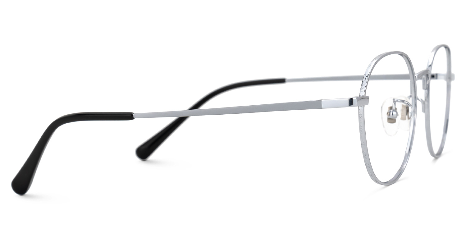 Vasquez Geometric Silver Glasses | ZEELOOL UK2