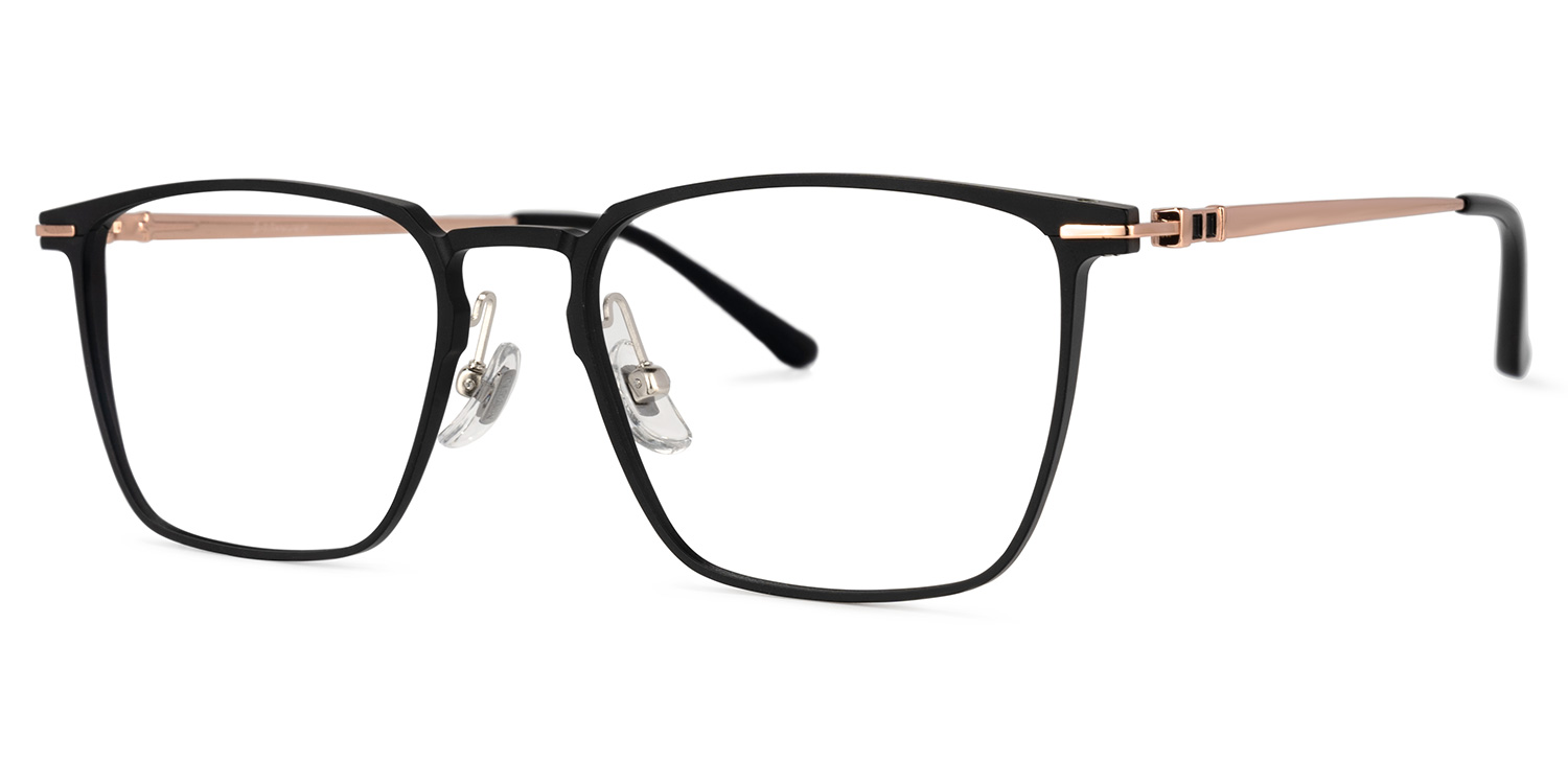 Ramirez Square Black Glasses | ZEELOOL UK1