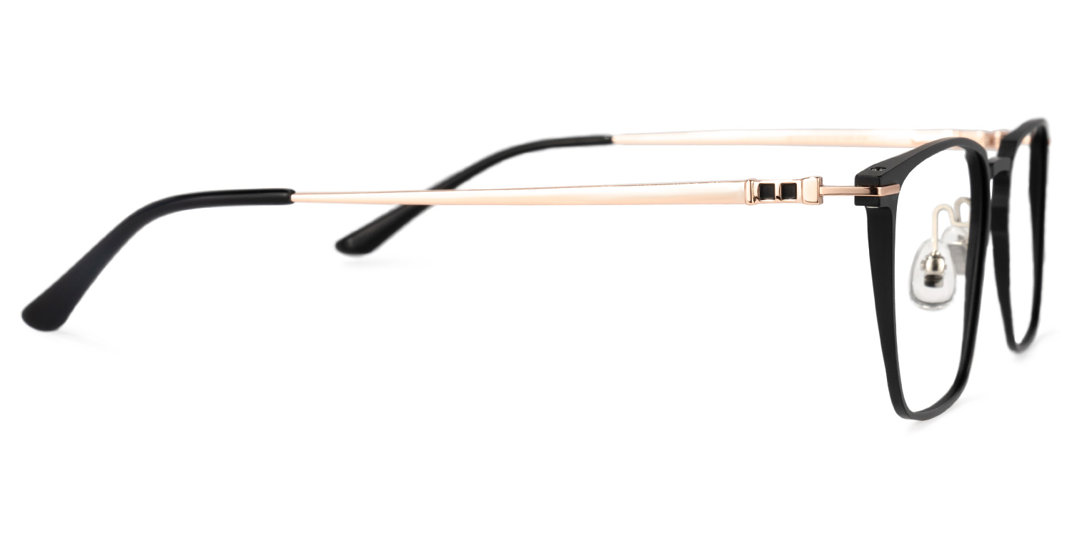 Ramirez Square Black Glasses | ZEELOOL UK2