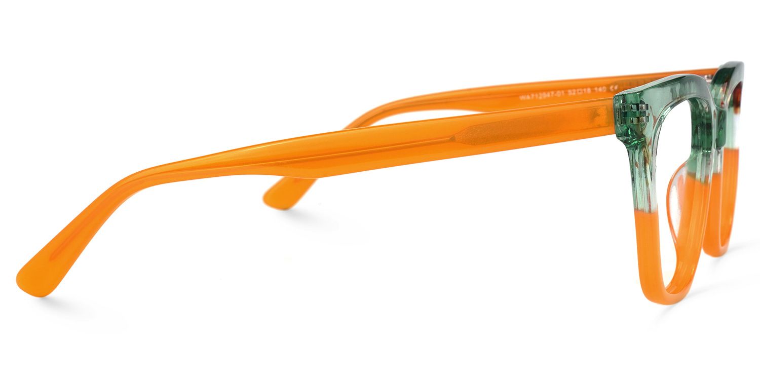 Kriss Square Earthy-Yellow Glasses | ZEELOOL UK2