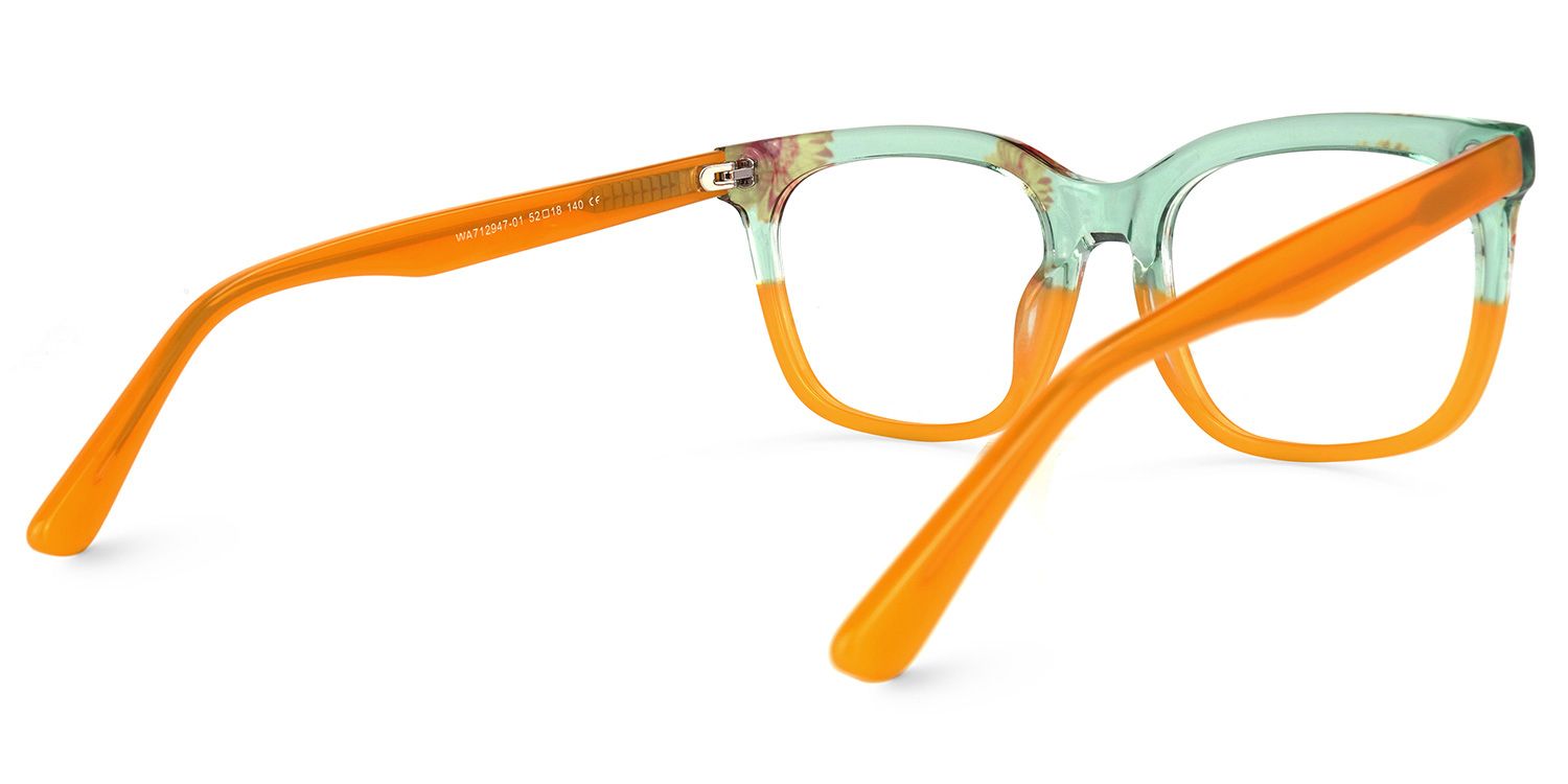 Kriss Square Earthy-Yellow Glasses | ZEELOOL UK3