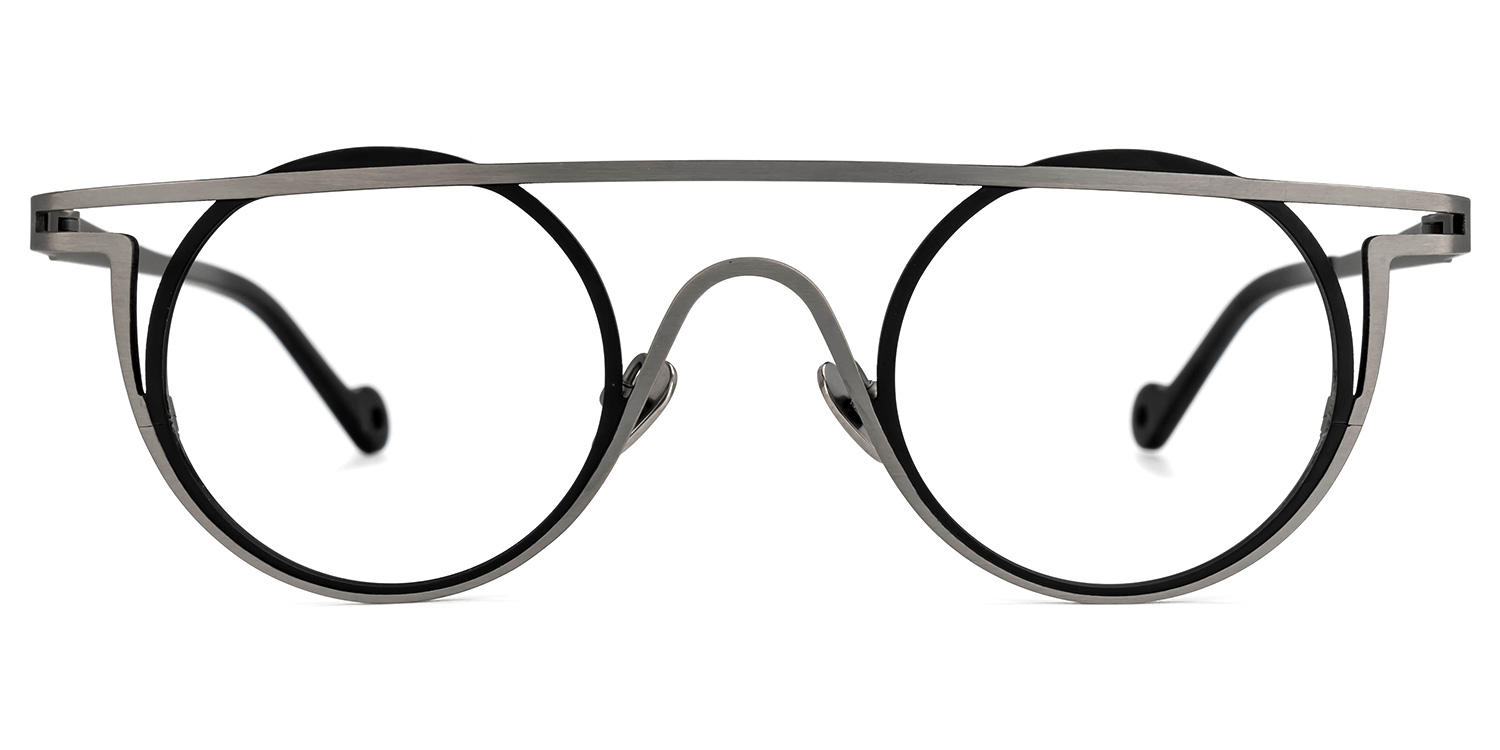 Cowan Geometric Black-Gray Glasses0
