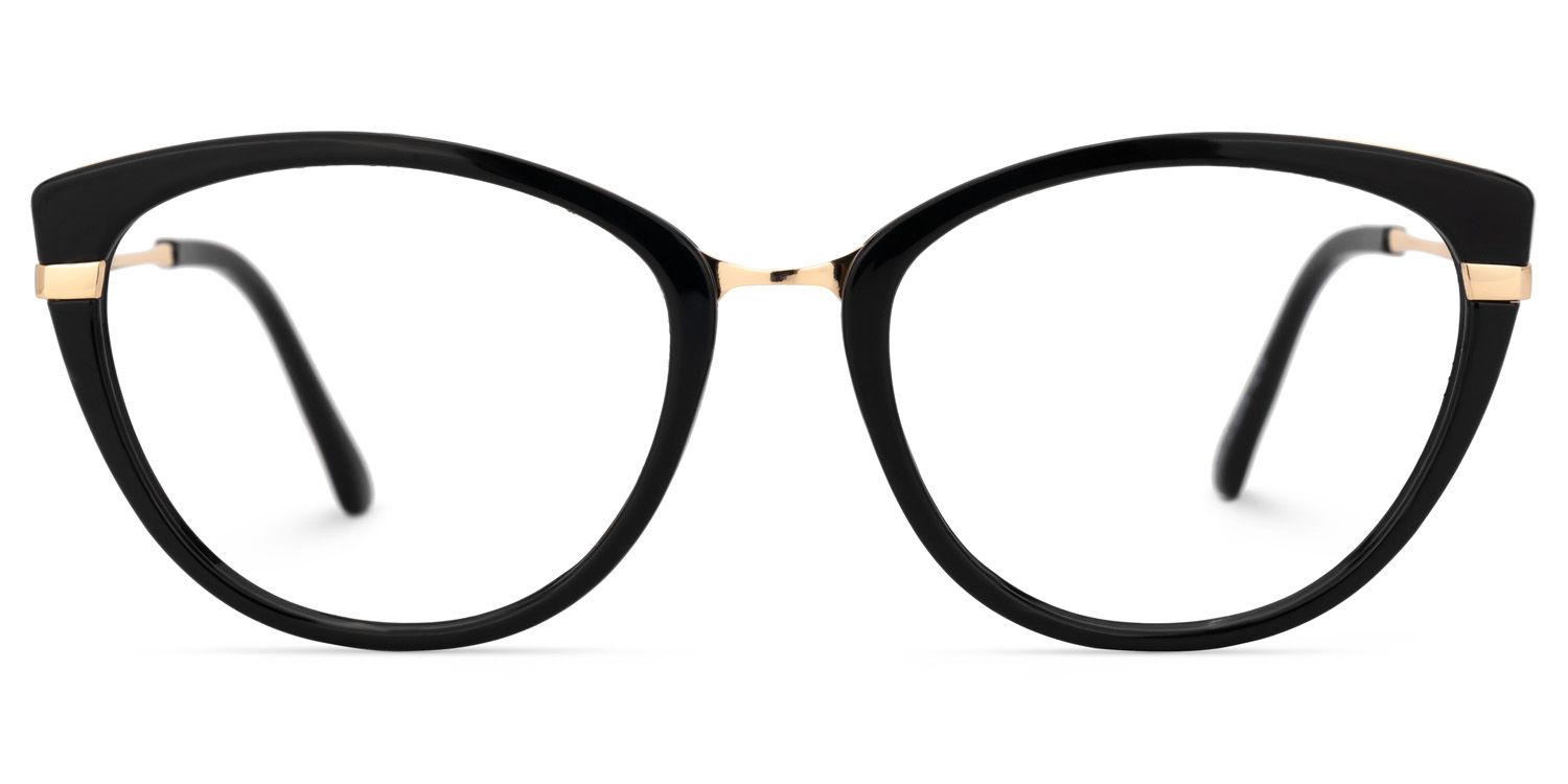 Peden Cateye Black Glasses | ZEELOOL UK0