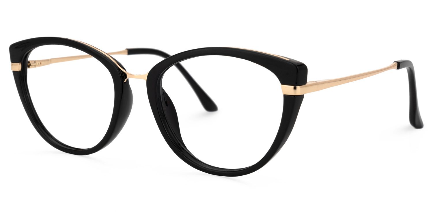 Peden Cateye Black Glasses | ZEELOOL UK1
