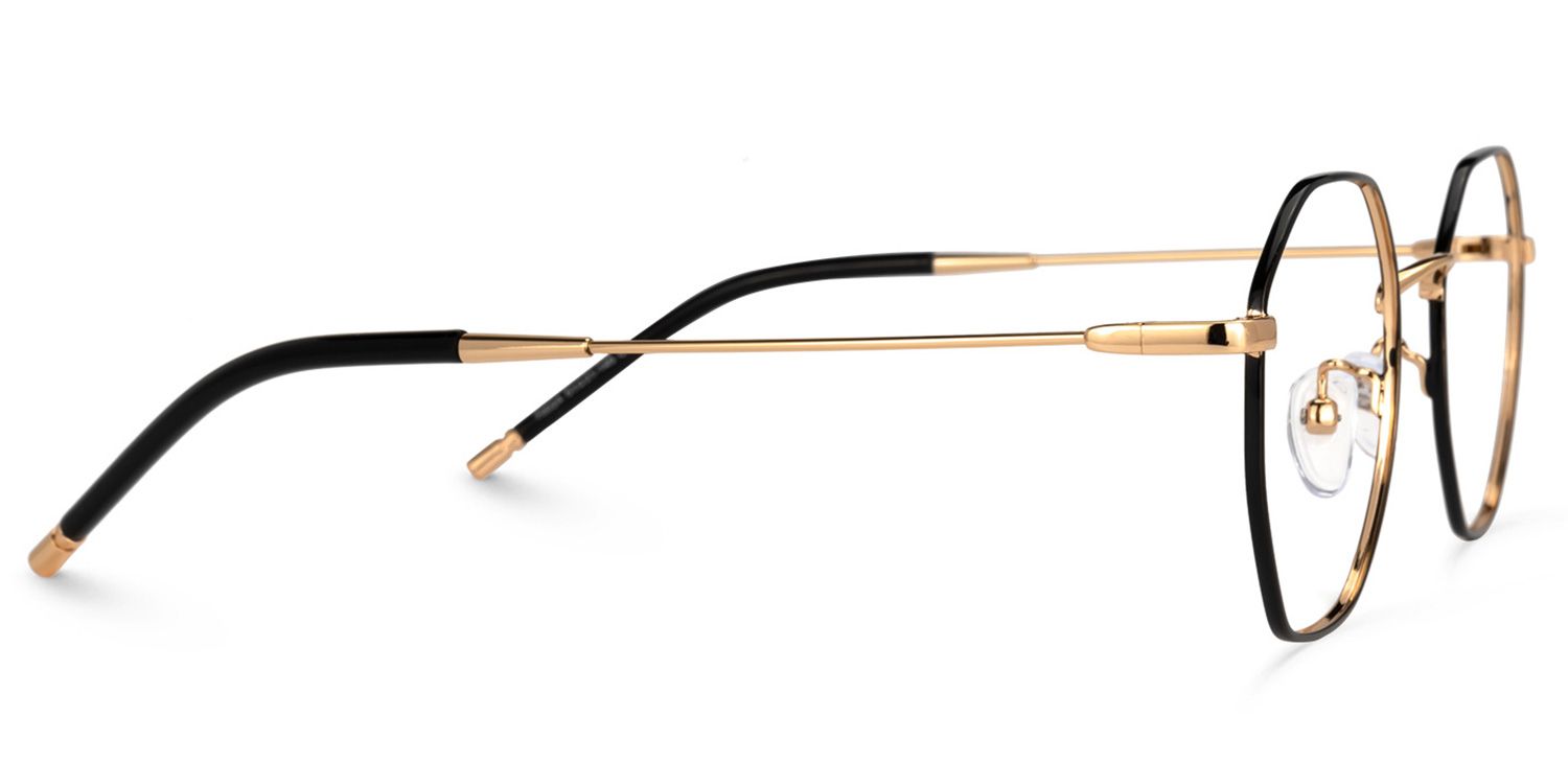 Reyes Geometric Black Glasses | ZEELOOL UK2