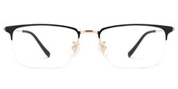 Tamika Rectangle Black Glasses0