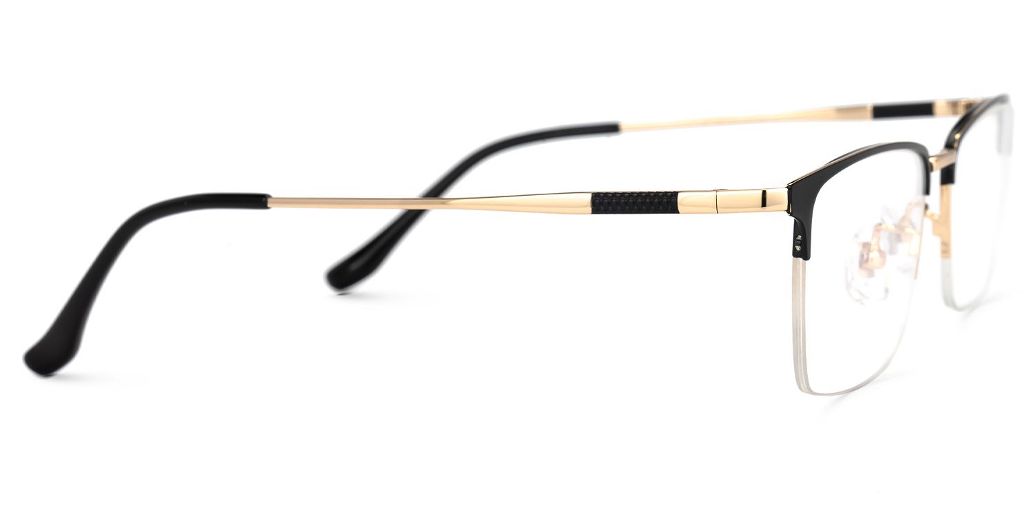 Tamika Rectangle Black Glasses | ZEELOOL UK2