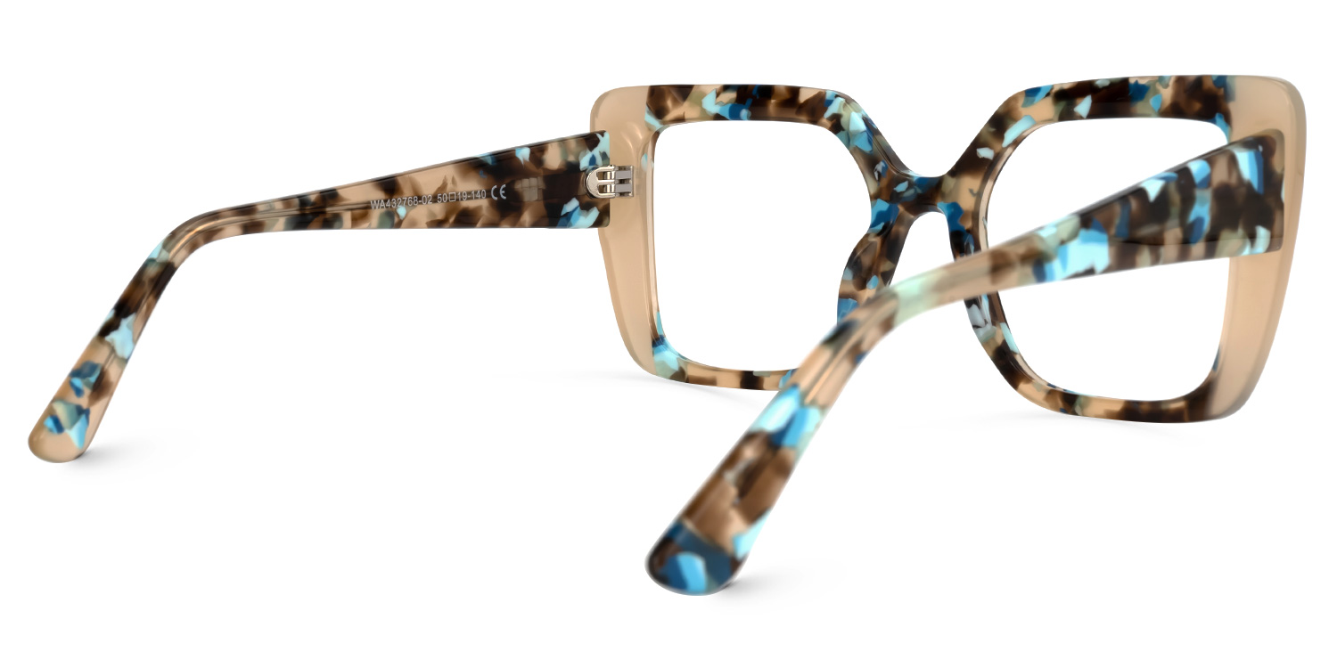 Duarte Square Blue-Tortoise Glasses | ZEELOOL UK3