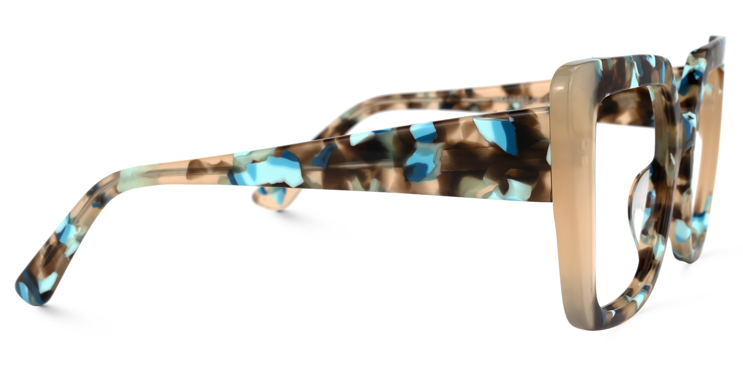 Duarte Square Blue-Tortoise Glasses | ZEELOOL UK2