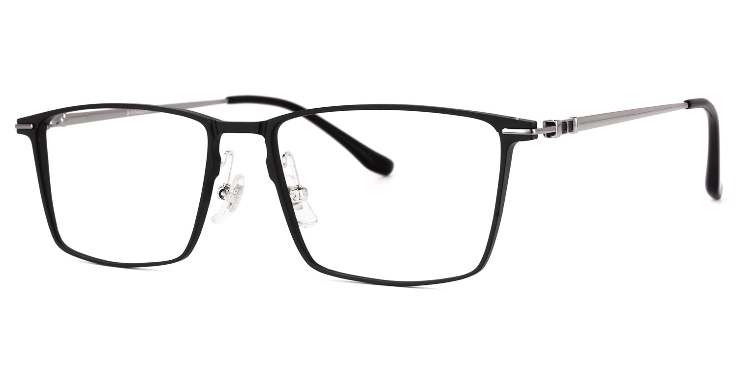 Chiru Square Black Glasses | ZEELOOL UK1