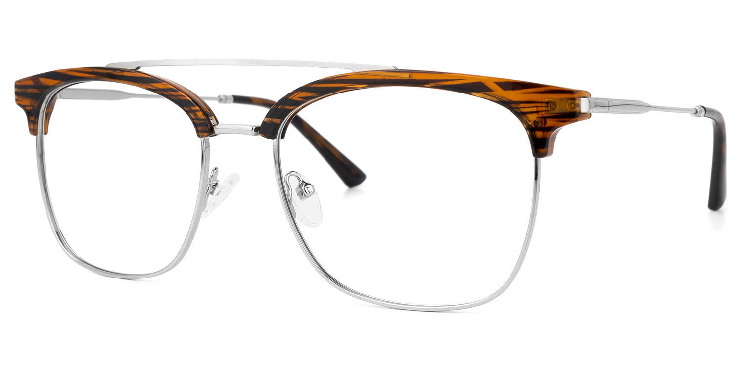 Dornisha Square Brown Glasses | ZEELOOL UK1