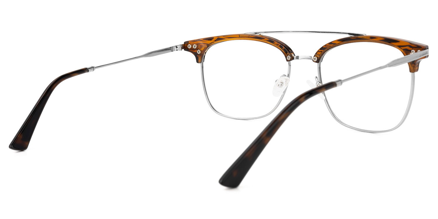 Dornisha Square Brown Glasses | ZEELOOL UK3