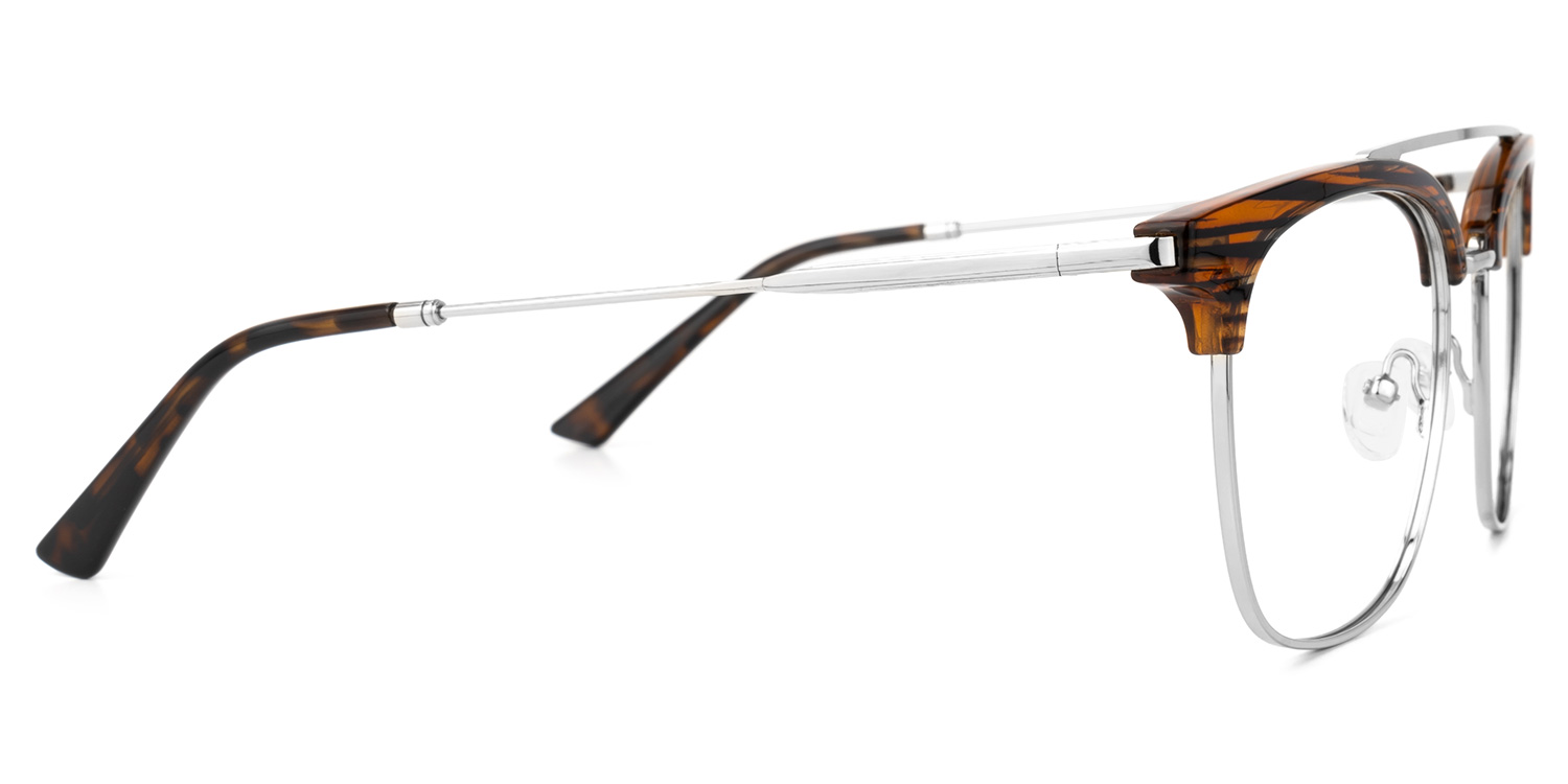 Dornisha Square Brown Glasses | ZEELOOL UK2