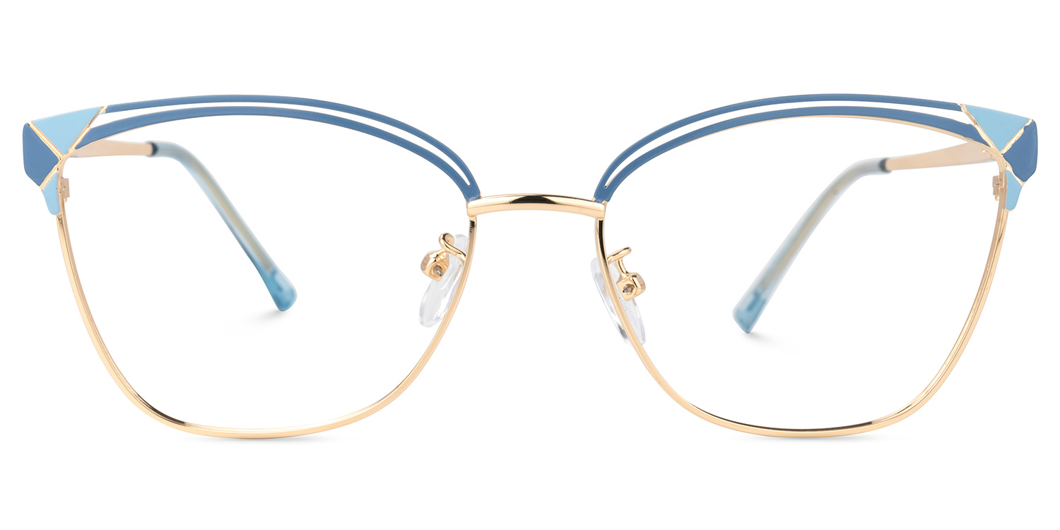 Exey Cateye Blue Glasses | ZEELOOL UK0