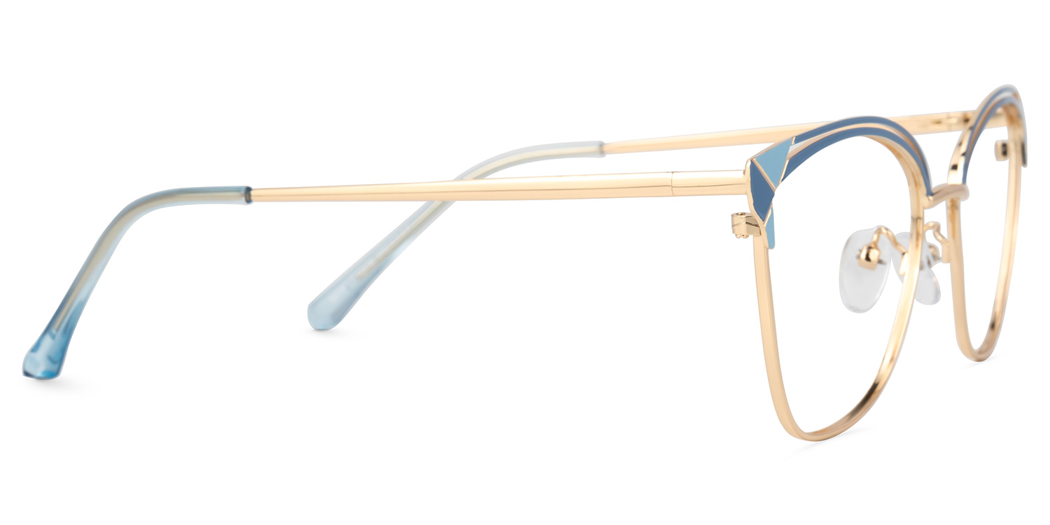 Exey Cateye Blue Glasses | ZEELOOL UK2