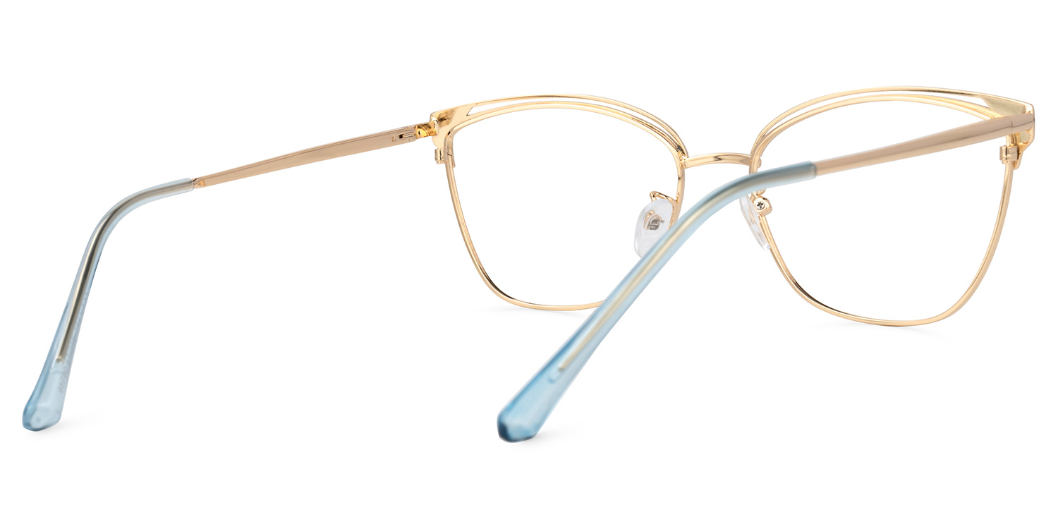 Exey Cateye Blue Glasses | ZEELOOL UK3