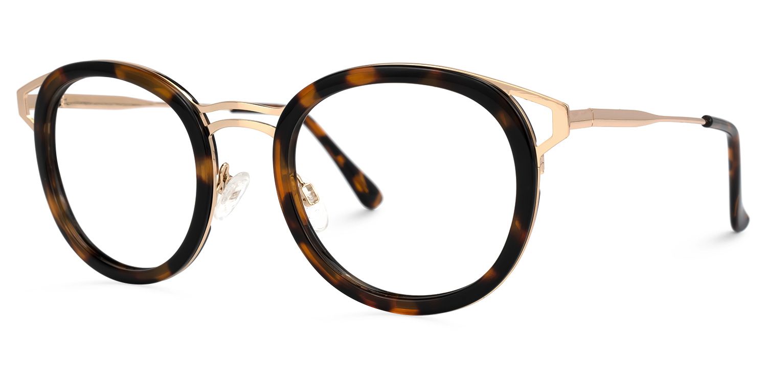 Nakesha Round Tortoise Glasses | ZEELOOL UK1