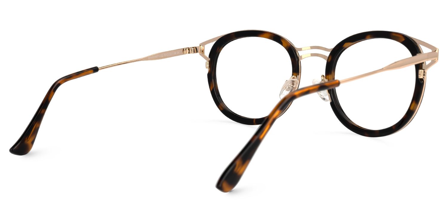 Nakesha Round Tortoise Glasses | ZEELOOL UK3