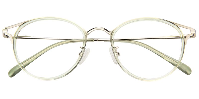 Serafina round Green Glasses | ZEELOOL UK1