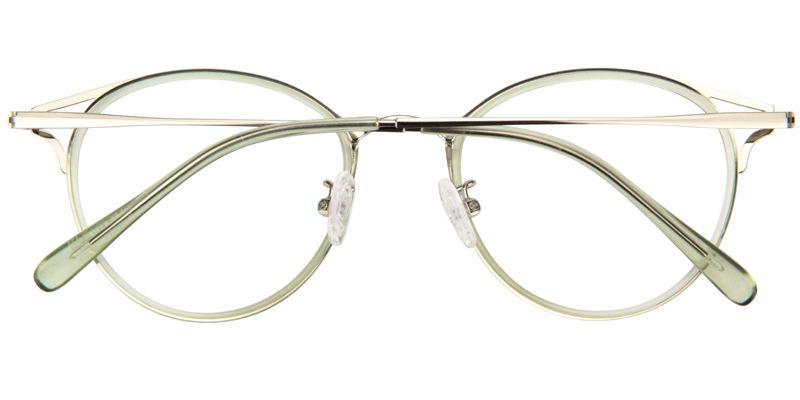 Serafina round Green Glasses | ZEELOOL UK3
