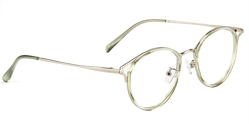 Serafina round Green Glasses | ZEELOOL UK4