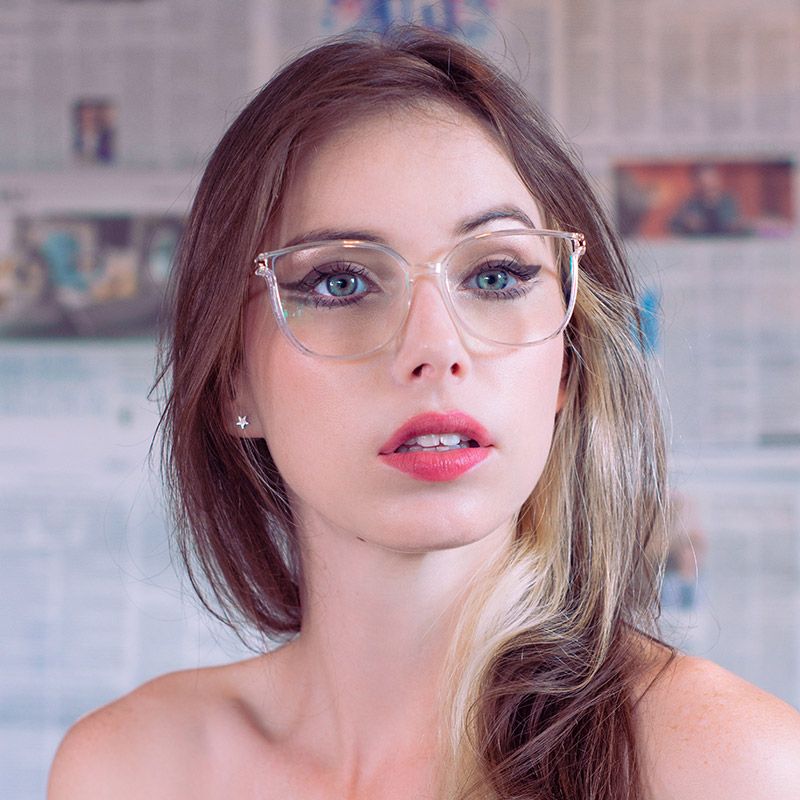 Rodz Square Clear Frame Glasses | ZEELOOL UK5