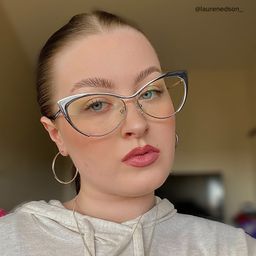 Ellen Cateye Silver Glasses9