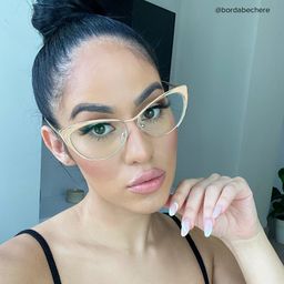 Ellen Cateye Gold Glasses12