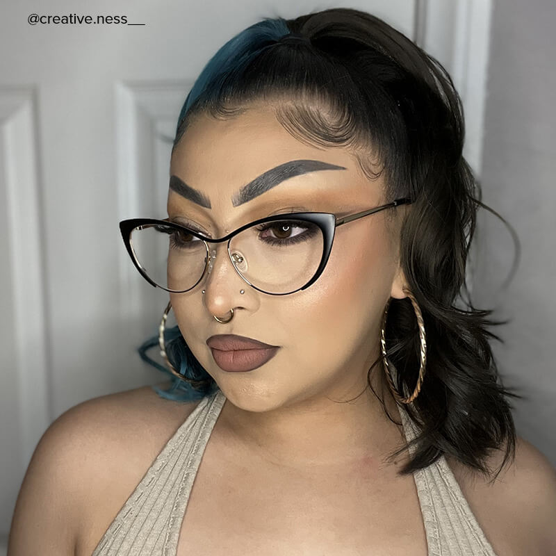 Cateye Black Glasses | ZEELOOL UK9